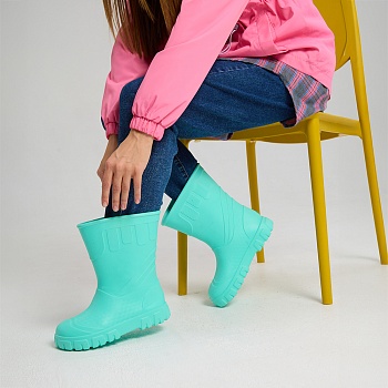 Сапоги резиновые женские Леди, цвет мятный - Обувь ЭВА для мужчин, женщин и детей от производителя Колесник