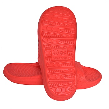 Шлепанцы детские, подростковые, цвет алый - Обувь ЭВА для мужчин, женщин и детей от производителя Колесник