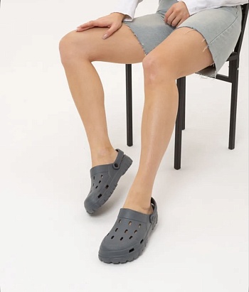 Сабо резиновые Prad из ЭВА, цвет серый - Обувь ЭВА для мужчин, женщин и детей от производителя Колесник