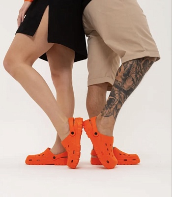 Сабо резиновые Prad из ЭВА, цвет оранжевый - Обувь ЭВА для мужчин, женщин и детей от производителя Колесник