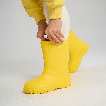 Сапоги резиновые женские Леди, цвет желтый - Обувь ЭВА для мужчин, женщин и детей от производителя Колесник