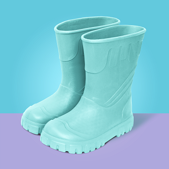 Сапоги резиновые женские Леди, цвет мятный - Обувь ЭВА для мужчин, женщин и детей от производителя Колесник