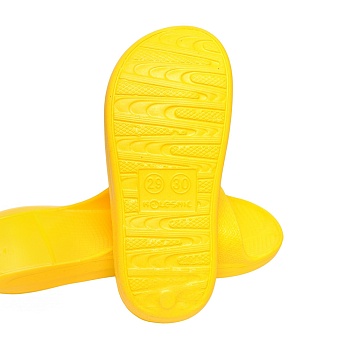 Шлепанцы детские, подростковые, цвет желтый - Обувь ЭВА для мужчин, женщин и детей от производителя Колесник