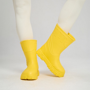 Сапоги резиновые женские Леди, цвет желтый - Обувь ЭВА для мужчин, женщин и детей от производителя Колесник