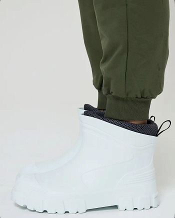 Сапоги резиновые утеплённые полусапожки, цвет белый - Обувь ЭВА для мужчин, женщин и детей от производителя Колесник