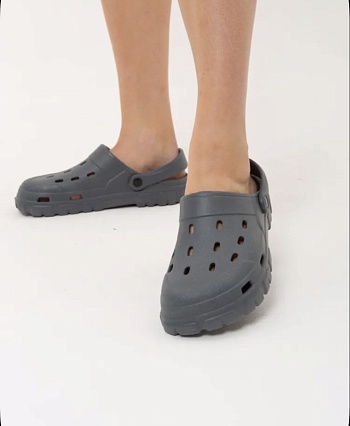 Сабо резиновые Prad из ЭВА, цвет серый - Обувь ЭВА для мужчин, женщин и детей от производителя Колесник