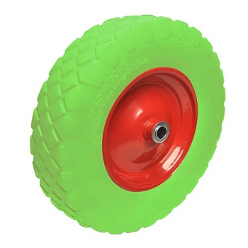 Колесо бескамерное для тачки садовой, тележки диаметром 35 см, цвет красный, салатовый - Обувь ЭВА для мужчин, женщин и детей от производителя Колесник