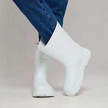 Сапоги резиновые женские Леди, цвет белый - Обувь ЭВА для мужчин, женщин и детей от производителя Колесник