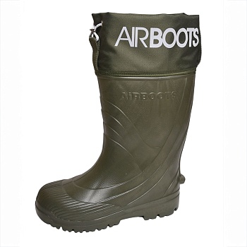 Резиновые сапоги AirBoots с меховыми вкладышами, цвет оливковый - Обувь ЭВА для мужчин, женщин и детей от производителя Колесник