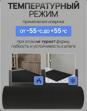 Коврик из ЭВА, цвет чёрный - Обувь ЭВА для мужчин, женщин и детей от производителя Колесник