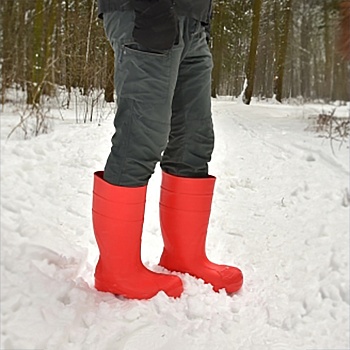 Сапоги резиновые Digger, цвет красный - Обувь ЭВА для мужчин, женщин и детей от производителя Колесник