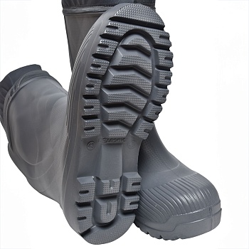 Резиновые сапоги AirBoots с меховыми вкладышами, цвет серый - Обувь ЭВА для мужчин, женщин и детей от производителя Колесник