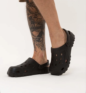 Сабо резиновые Prad из ЭВА, цвет чёрный - Обувь ЭВА для мужчин, женщин и детей от производителя Колесник