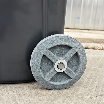 Бак мусорный на колесах с крышкой 120 л, цвет серый - Обувь ЭВА для мужчин, женщин и детей от производителя Колесник