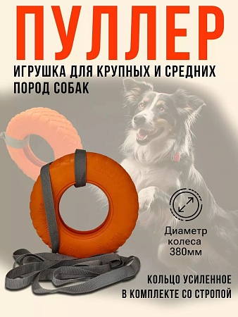 Игрушка для собак кольцо, цвет оранжевый - Обувь ЭВА для мужчин, женщин и детей от производителя Колесник