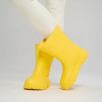 Сапоги резиновые женские Леди, цвет желтый - Обувь ЭВА для мужчин, женщин и детей от производителя Колесник