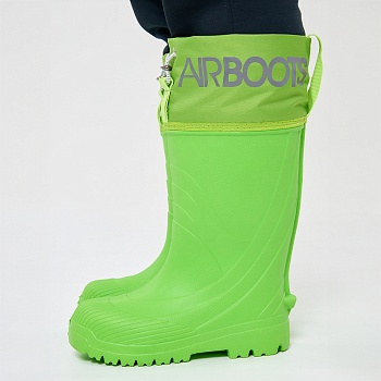 Резиновые сапоги AirBoots с меховыми вкладышами, цвет салатовый - Обувь ЭВА для мужчин, женщин и детей от производителя Колесник