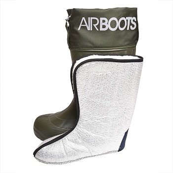 Резиновые сапоги AirBoots с меховыми вкладышами, цвет оливковый - Обувь ЭВА для мужчин, женщин и детей от производителя Колесник