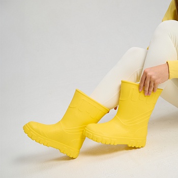 Сапоги резиновые женские Леди, цвет желтый - Обувь ЭВА для мужчин, женщин и детей от производителя Колесник
