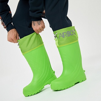 Резиновые сапоги AirBoots с меховыми вкладышами, цвет салатовый - Обувь ЭВА для мужчин, женщин и детей от производителя Колесник