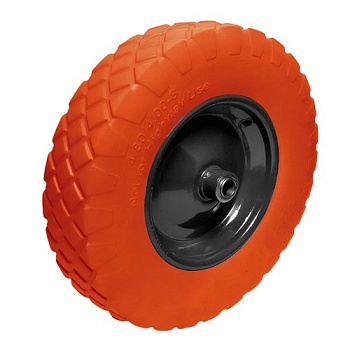 Колесо бескамерное для тачки садовой, тележки диаметром 39 см, цвет черный, оранжевый - Обувь ЭВА для мужчин, женщин и детей от производителя Колесник