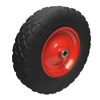 Колесо бескамерное для тачки садовой, тележки диаметром 35 см, цвет красный, черный - Обувь ЭВА для мужчин, женщин и детей от производителя Колесник