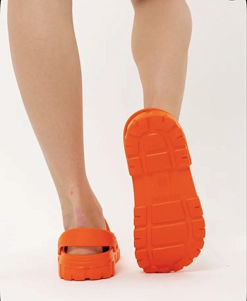 Сабо резиновые Prad из ЭВА, цвет оранжевый - Обувь ЭВА для мужчин, женщин и детей от производителя Колесник