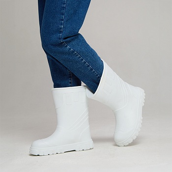 Сапоги резиновые женские Леди, цвет белый - Обувь ЭВА для мужчин, женщин и детей от производителя Колесник
