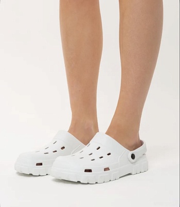 Сабо резиновые Prad из ЭВА, цвет белый - Обувь ЭВА для мужчин, женщин и детей от производителя Колесник