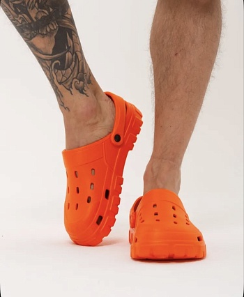 Сабо резиновые Prad из ЭВА, цвет оранжевый - Обувь ЭВА для мужчин, женщин и детей от производителя Колесник
