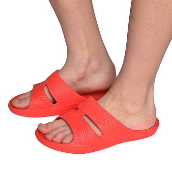 Шлепанцы детские, подростковые, цвет алый - Обувь ЭВА для мужчин, женщин и детей от производителя Колесник