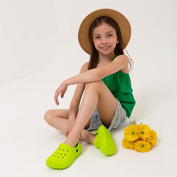 Сабо детские из ЭВА, цвет салатовый - Обувь ЭВА для мужчин, женщин и детей от производителя Колесник
