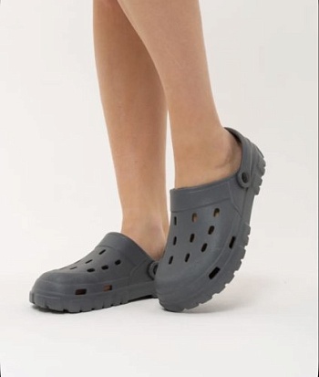 Сабо резиновые Prad из ЭВА, цвет серый - Обувь ЭВА для мужчин, женщин и детей от производителя Колесник