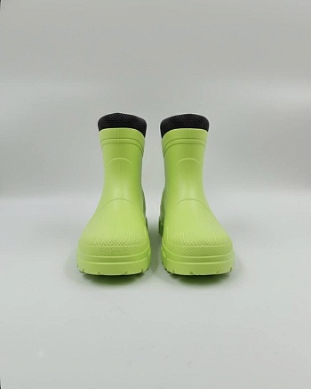 Сапоги резиновые утеплённые полусапожки, цвет салатовый - Обувь ЭВА для мужчин, женщин и детей от производителя Колесник