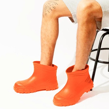 Сапоги резиновые мужские, цвет оранжевый - Обувь ЭВА для мужчин, женщин и детей от производителя Колесник