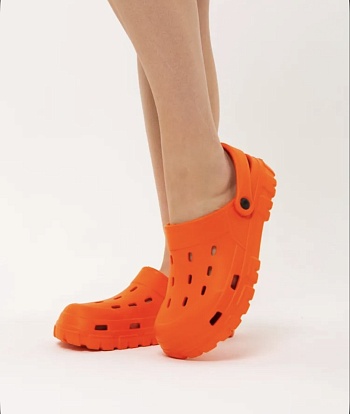 Сабо резиновые Prad из ЭВА, цвет оранжевый - Обувь ЭВА для мужчин, женщин и детей от производителя Колесник
