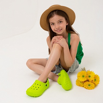 Сабо детские из ЭВА, цвет салатовый - Обувь ЭВА для мужчин, женщин и детей от производителя Колесник