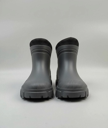 Сапоги резиновые утеплённые полусапожки, цвет серый - Обувь ЭВА для мужчин, женщин и детей от производителя Колесник