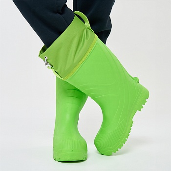 Резиновые сапоги AirBoots с меховыми вкладышами, цвет салатовый - Обувь ЭВА для мужчин, женщин и детей от производителя Колесник