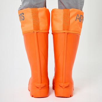Резиновые сапоги AirBoots с меховыми вкладышами, цвет оранжевый - Обувь ЭВА для мужчин, женщин и детей от производителя Колесник