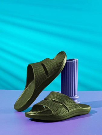 Шлепанцы ЭВА, цвет темно-зеленый - Обувь ЭВА для мужчин, женщин и детей от производителя Колесник