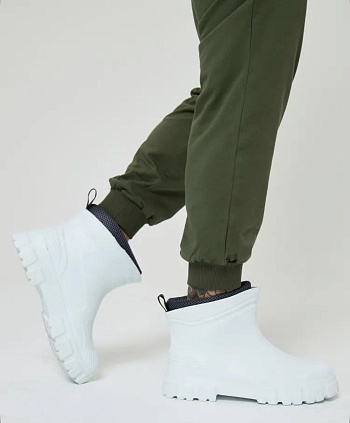 Сапоги резиновые утеплённые полусапожки, цвет белый - Обувь ЭВА для мужчин, женщин и детей от производителя Колесник