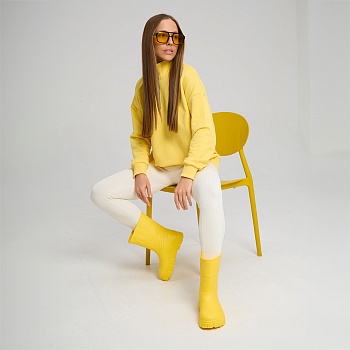 Сапоги резиновые женские Леди, цвет желтый - Обувь ЭВА для мужчин, женщин и детей от производителя Колесник