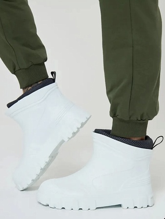 Сапоги резиновые утеплённые полусапожки, цвет белый - Обувь ЭВА для мужчин, женщин и детей от производителя Колесник