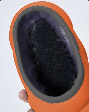 Галоши Колесник сабо утеплённые, цвет оранжевый - Обувь ЭВА для мужчин, женщин и детей от производителя Колесник