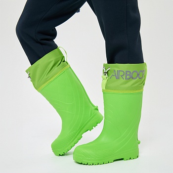 Резиновые сапоги AirBoots с меховыми вкладышами, цвет салатовый - Обувь ЭВА для мужчин, женщин и детей от производителя Колесник