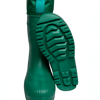 Резиновые сапоги AirBoots с меховыми вкладышами, цвет зеленый - Обувь ЭВА для мужчин, женщин и детей от производителя Колесник