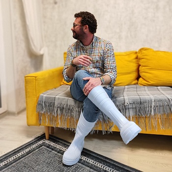 Сапоги резиновые Digger, цвет небесный - Обувь ЭВА для мужчин, женщин и детей от производителя Колесник