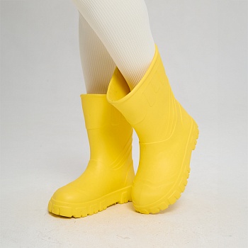 Сапоги резиновые женские Леди, цвет желтый - Обувь ЭВА для мужчин, женщин и детей от производителя Колесник