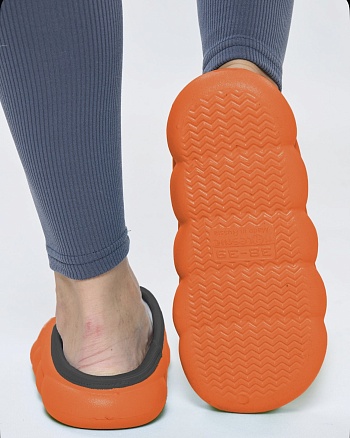 Галоши Колесник сабо утеплённые, цвет оранжевый - Обувь ЭВА для мужчин, женщин и детей от производителя Колесник